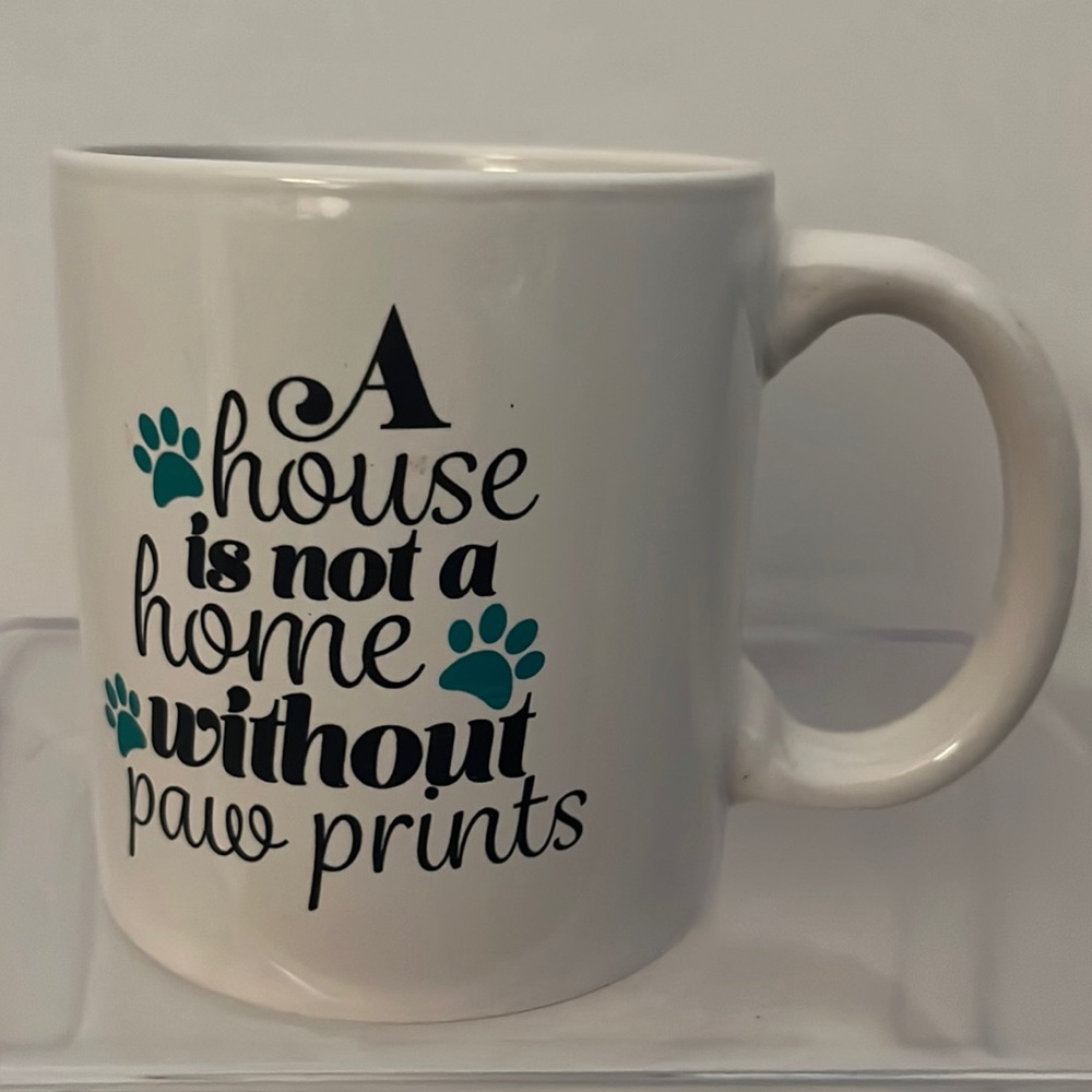 Paw Print Coffee Mug EUC